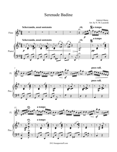 Serenade Badine (arr. Nick Lacanski)