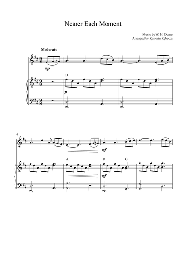 Nearer Each Moment (arr. Kaiserin Rebecca)