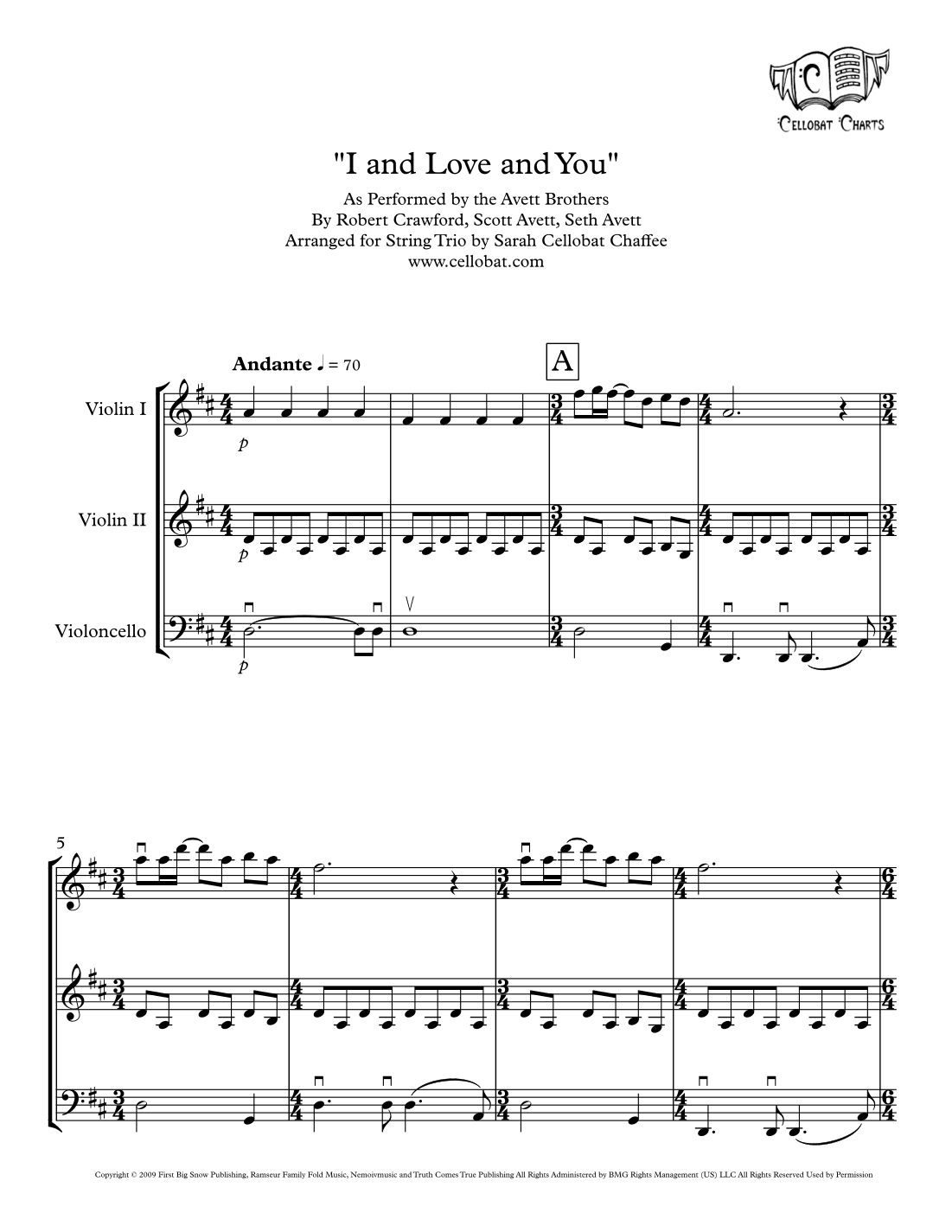 I And Love And You (arr. Sarah Cellobat Chaffee)