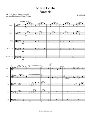 Adeste Fidelis (arr. James-Michael Sellers)
