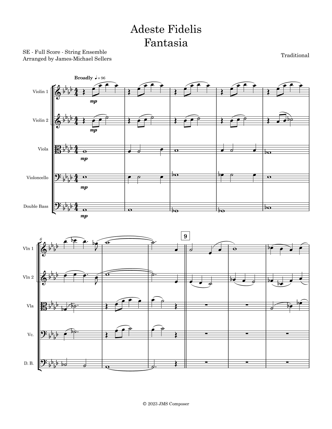Adeste Fidelis (arr. James-Michael Sellers)