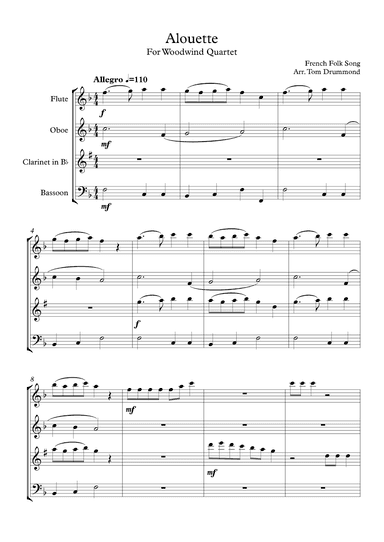 Alouette (arr. Tom Drummond)