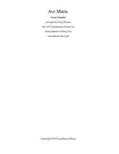 Ave Maria (arr. Craig Duncan)