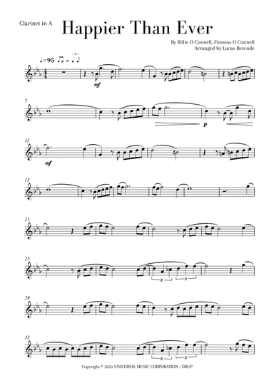 Happier Than Ever (arr. Lucas Rezende)