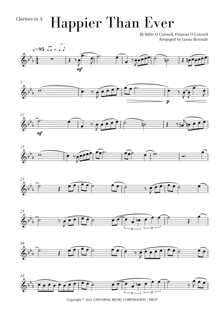 Happier Than Ever (arr. Lucas Rezende)