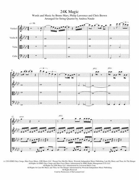 24K Magic (arr. Andrea Natale)