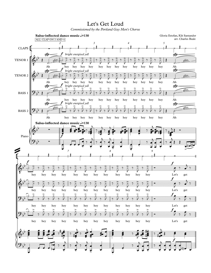 Let's Get Loud (arr. Charles Beale)