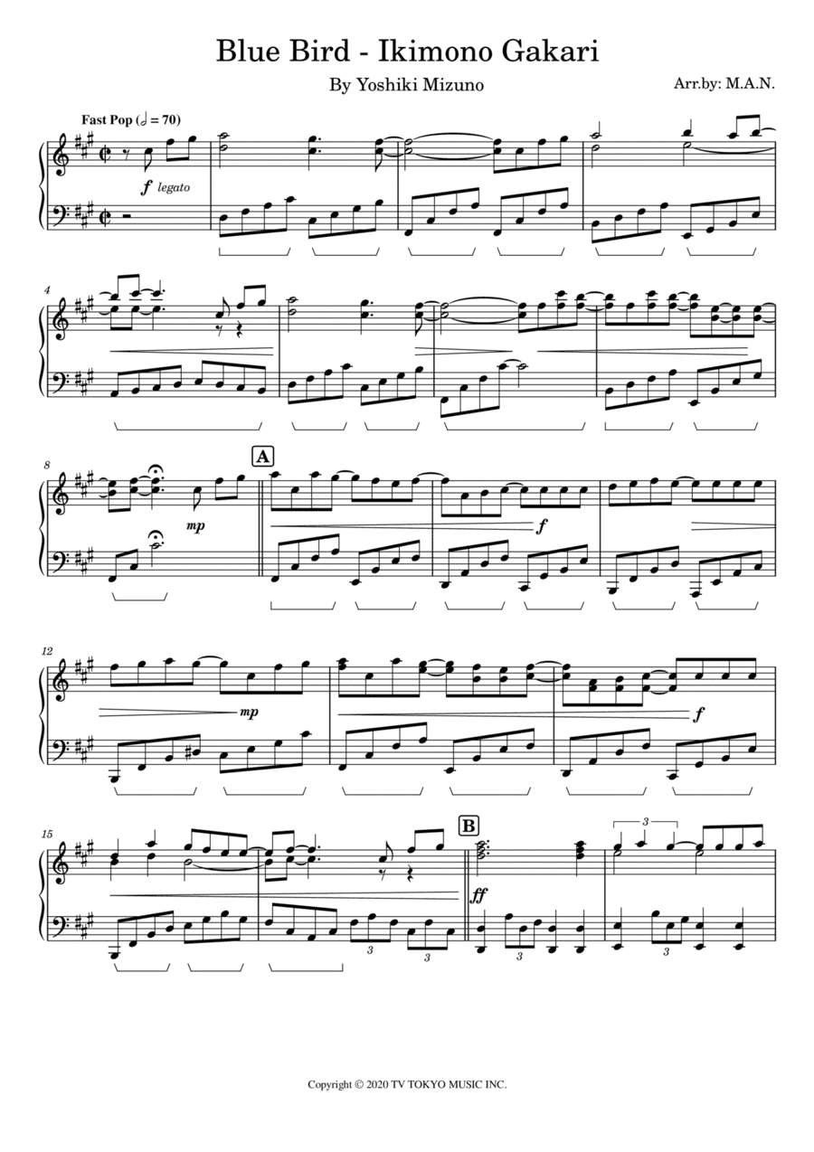 Ikimono Gakari's Blue Bird (arr. Azrai Norzuki (M.A.N.))