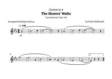The Skaters Waltz (for beginners) (arr. Rodrigo Faleiros)