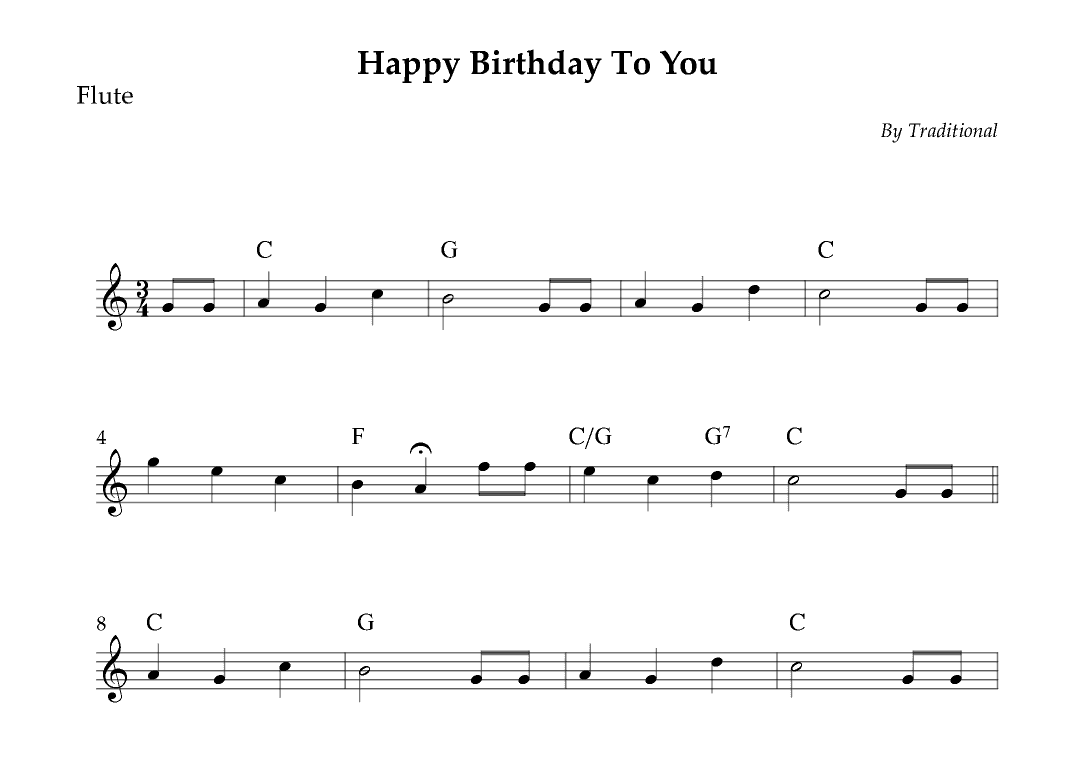 Happy Birthday To You (arr. Wesley S. SIlva)