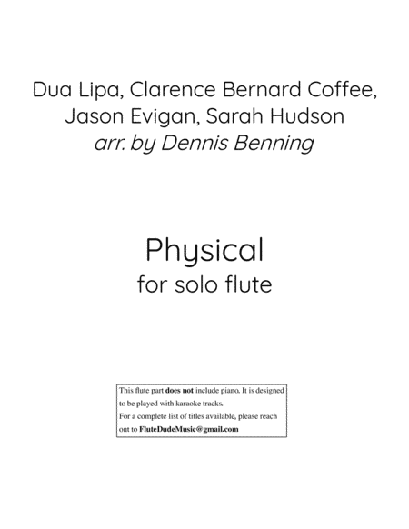 Physical (arr. Dennis Benning)