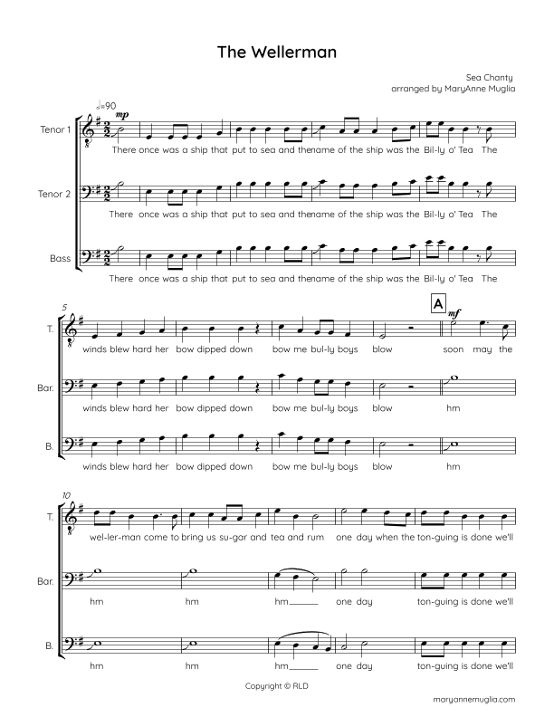 Wellerman (arr. MaryAnne Muglia Smith)
