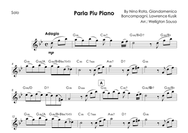 Parla Piu Piano (arr. Jose Welligton Sousa de Castro)