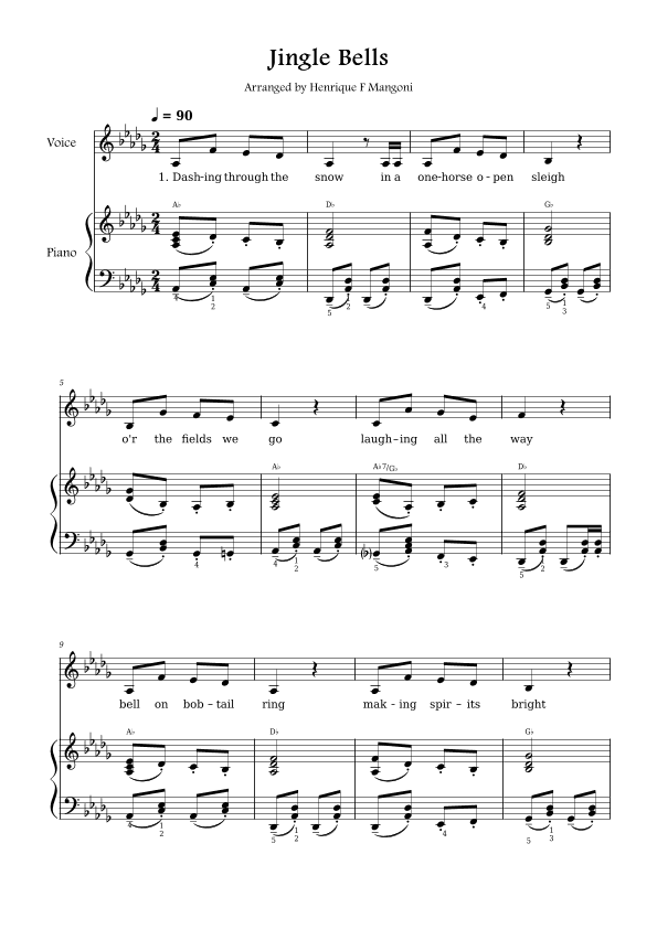 Jingle Bells (arr. Henrique F Mangoni)
