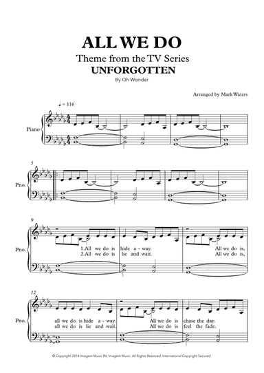 All We Do (arr. Mark Waters)