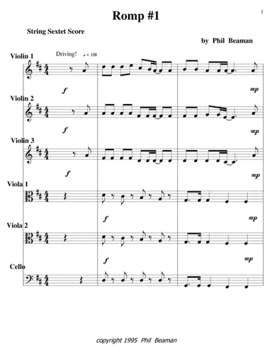 Romp #1-String Sextet