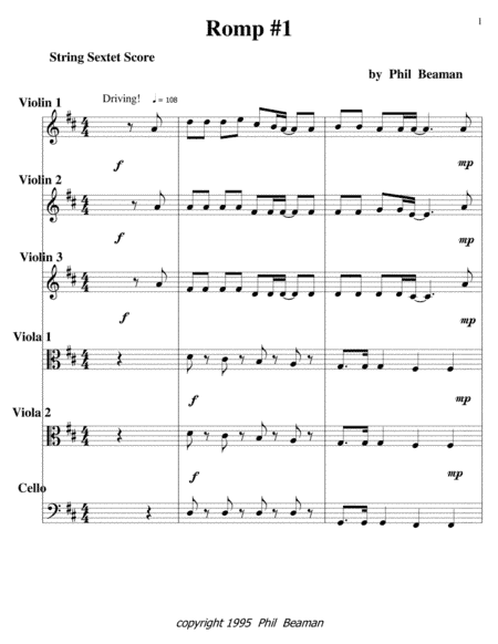 Romp #1-String Sextet