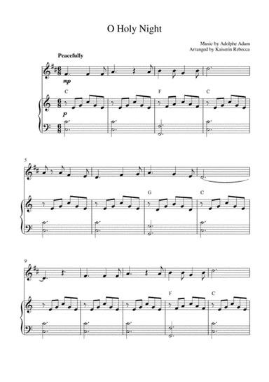 O Holy Night (arr. Kaiserin Rebecca)
