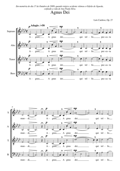 Agnus Dei (choir SATB)