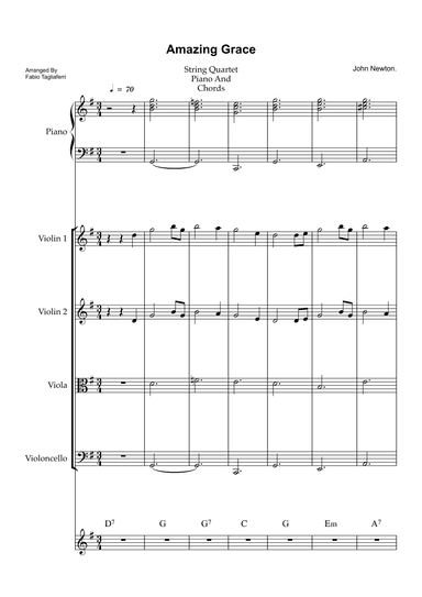 Amazing Grace (arr. Fabio Tagliaferri)