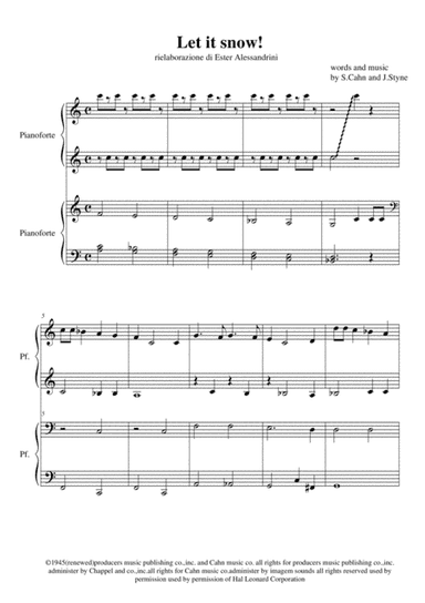 Let It Snow! Let It Snow! Let It Snow! (arr. Ester Alessandrini)