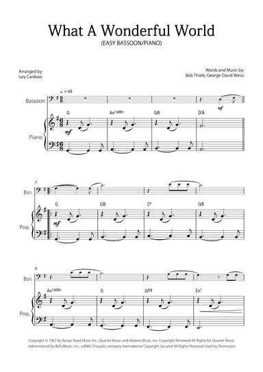What A Wonderful World (arr. Iury Cardoso)