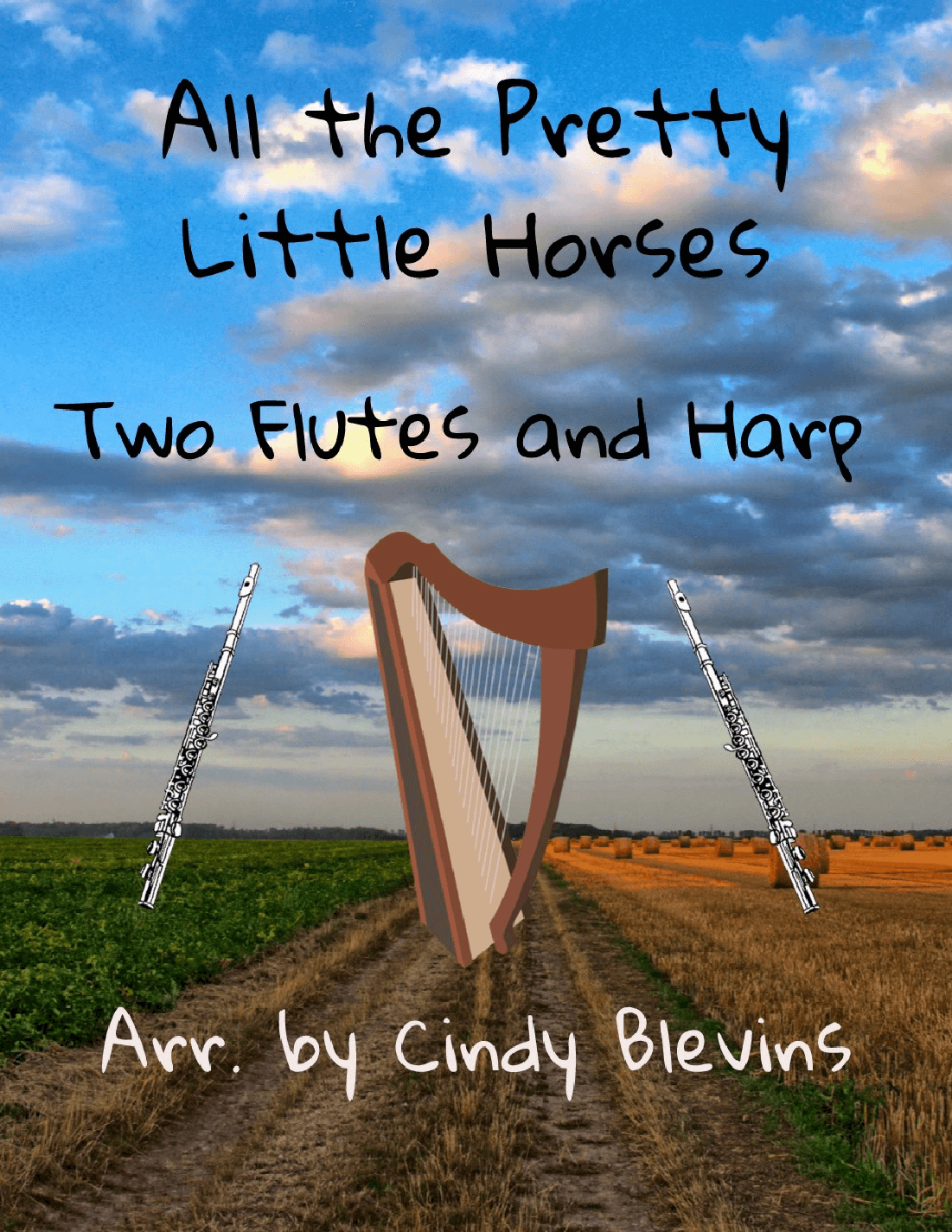 All the Pretty Little Horses, Two Flutes and Harp (arr. Cindy Blevins)