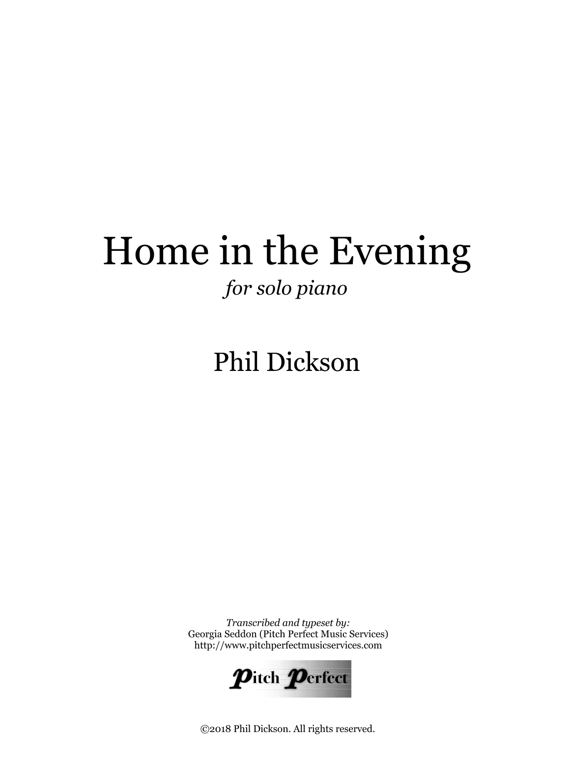 Home In The Evening - by Phil Dickson