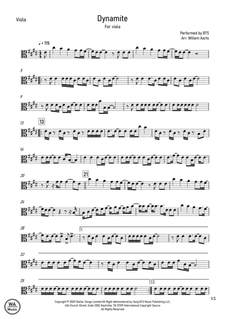 Dynamite (arr. Willem Aarts)