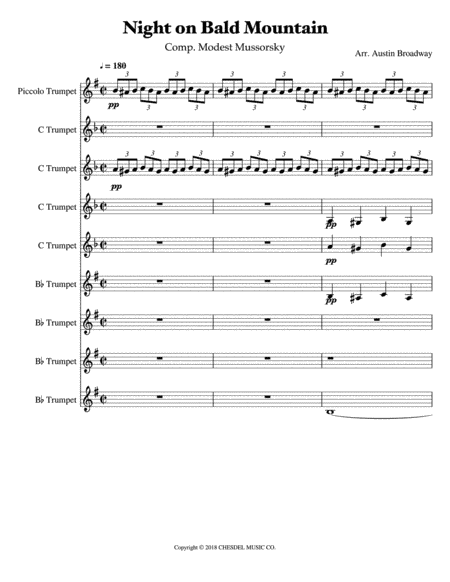 Night On Bald Mountain (mussorgsky) (arr. Paschal)
