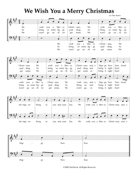 We Wish You A Merry Christmas (arr. Deke Sharon)