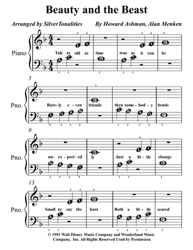 Beauty And The Beast (arr. SilverTonalities)