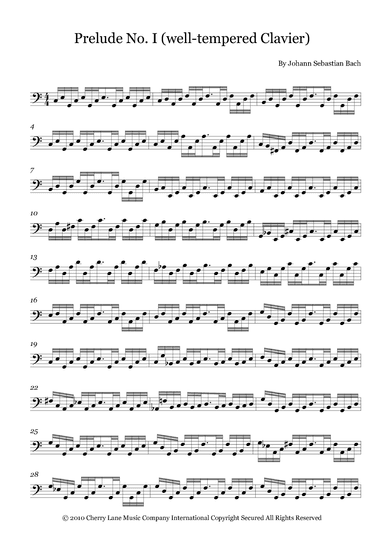 Prelude No. I (well-tempered Clavier) (arr. Fernanda Moura)