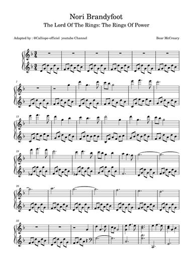 The Lord Of The Rings: The Rings Of Power (arr. Calliope, Youtube Channel : @Calliope-officiel)