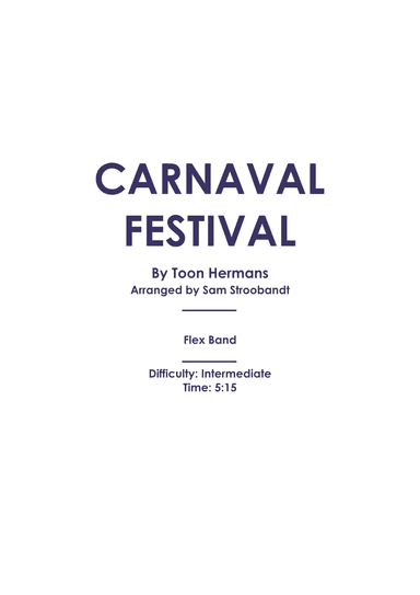 Carnaval Festival (arr. Sam Stroobandt)