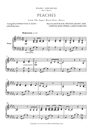Peaches (arr. Danilo "Daca" Alves)