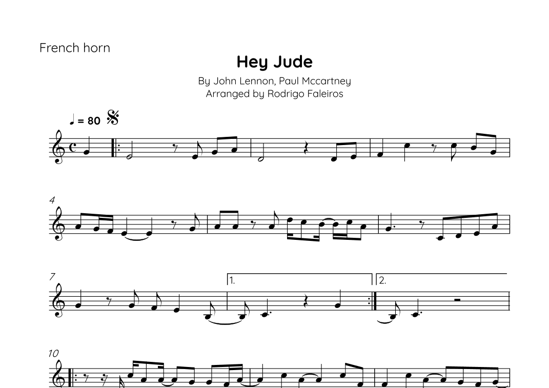 Hey Jude (arr. Rodrigo Faleiros)