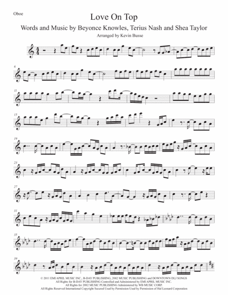 Love On Top (arr. Kevin Busse)