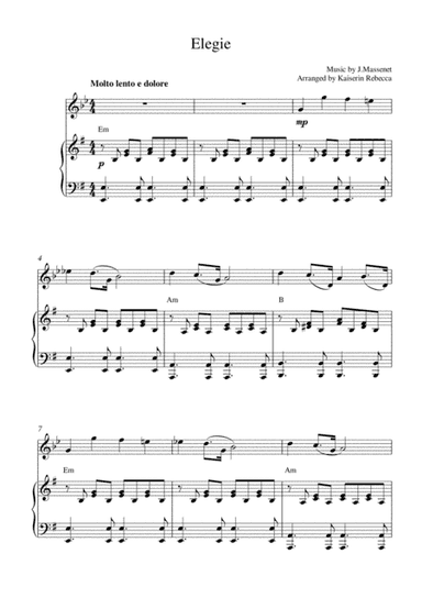 Elegie (arr. Kaiserin Rebecca)