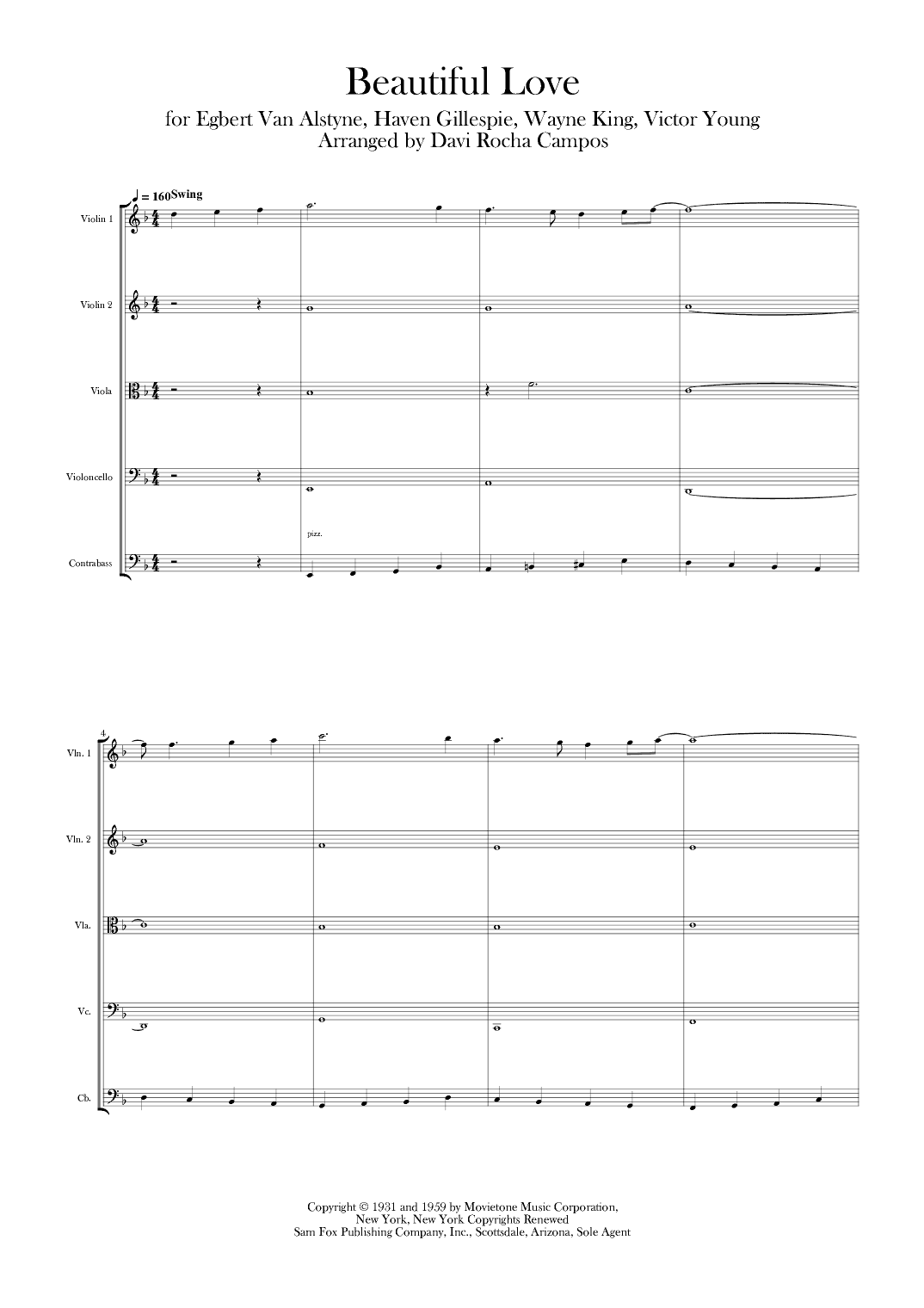 Beautiful Love (arr. Davi Rocha Campos)