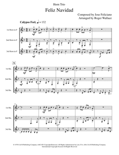 Feliz Navidad (arr. Roger Wallace)