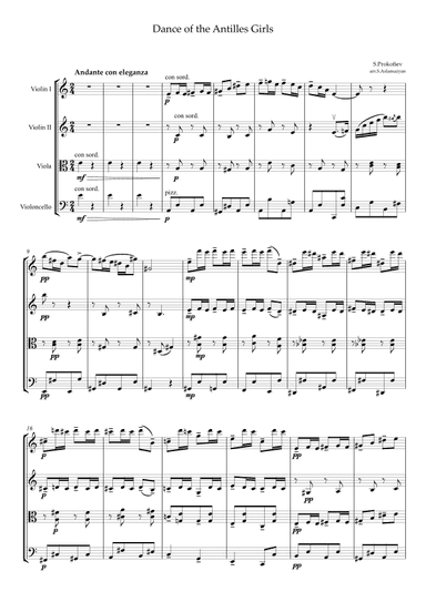 Dance of the Antilles Girls (arr. S.Aslamazyan)
