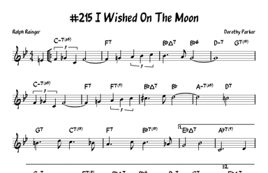 I Wished On The Moon (arr. John Fries)