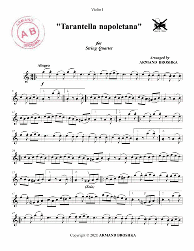 Tarantella napoletana (arr. Armand Broshka)