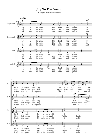 Joy To The World (arr. Rodrigo Faleiros)