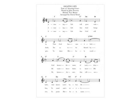 Amazing Life (arr. Cheryl Strait)