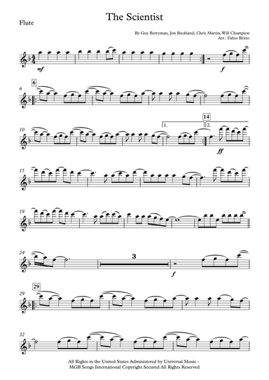 The Scientist (arr. Fabio Britto)