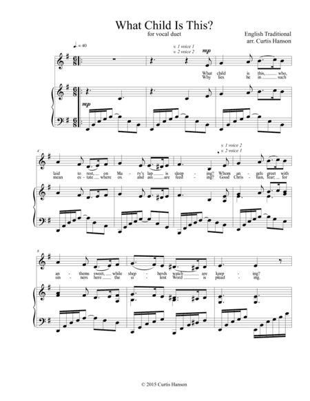 What Child Is This? (2 pt.) (arr. Curtis Hanson)