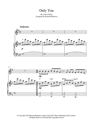 Only You (arr. Kaiserin Rebecca)