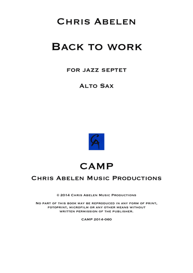 Back to work - alto saxophone